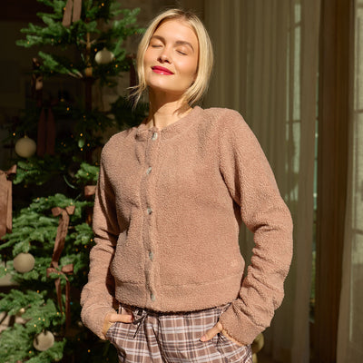 Alta Sherpa Cardigan, Toffee