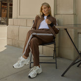 Track Bomber, Coffee and Sugar Stripe