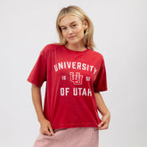 Utah Oversized Tee, Red - University