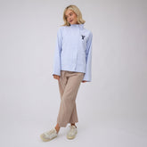 BYU Striped Collar Zip-Up Jacket