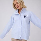 BYU Striped Collar Zip-Up Jacket