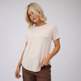 Basic Tee, Oatmeal