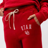 Utah Varsity Joggers, Red - Utah