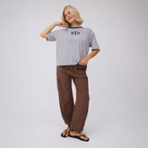 BYU Perfect Oversized Tee, Navy Stripe - BYU