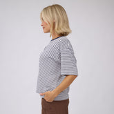BYU Perfect Oversized Tee, Navy Stripe - BYU