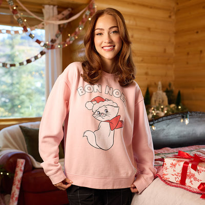 Disney The Aristocats Holiday Crew Sweatshirt, Pink