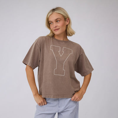 BYU Perfect Oversized Tee, Brown - Y