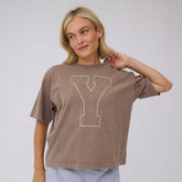 BYU Perfect Oversized Tee, Brown - Y