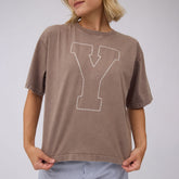 BYU Perfect Oversized Tee, Brown - Y