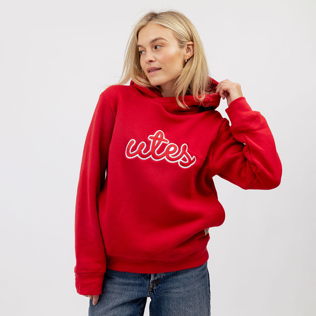 Utah Relaxed Hoodie, Red - Utes