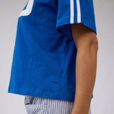 BYU Track Stripe Tee, Royal - BYU