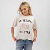 Utah Oversized Tee, Natural - University