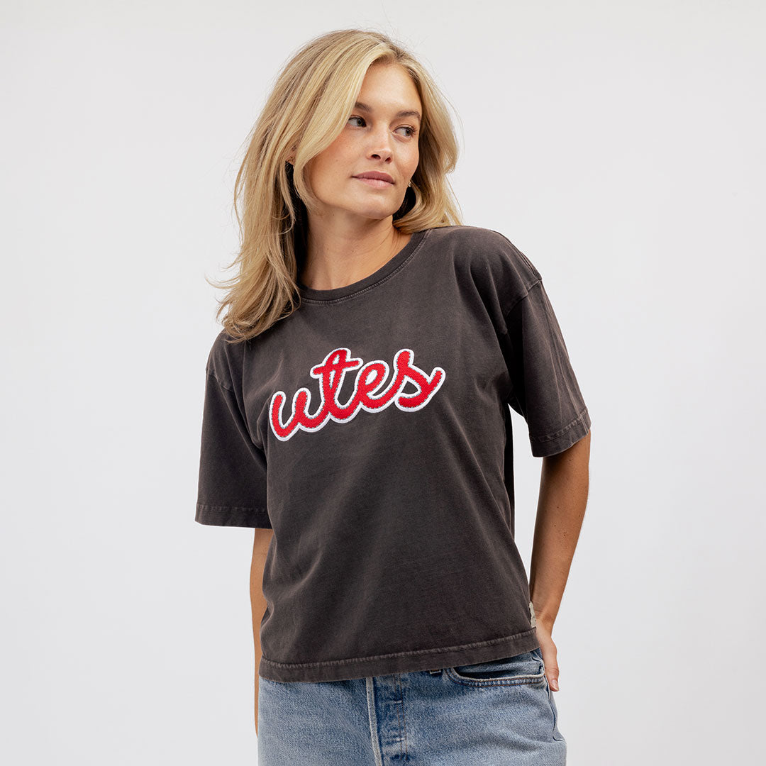 Utah Oversized Tee, Charcoal - Utes