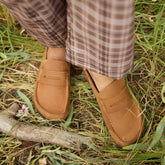 Birkenstock Naples Wrapped Oiled Leather-Cognac