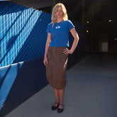 BYU Laguna Cotton Tee, Royal - Circle Y