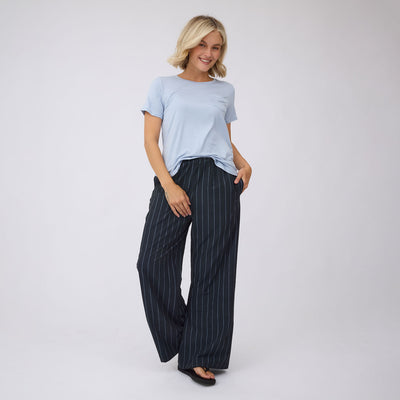 Basic Tee, Dusty Blue
