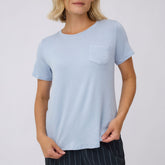 Basic Tee, Dusty Blue