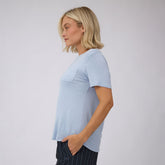 Basic Tee, Dusty Blue