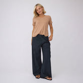Basic V Neck Tee, Coffee