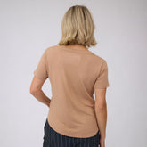Basic V Neck Tee, Coffee