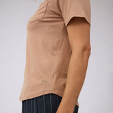 Basic V Neck Tee, Coffee