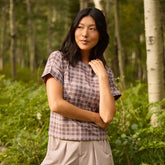 Boss Tee, Toffee Plaid