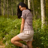 Boss Tee, Toffee Plaid