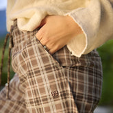 Destination Joggers, Toffee Plaid