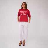Utah Perfect Oversized Tee, Red - 1850