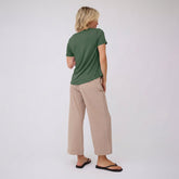 Basic V Neck Tee, Olive