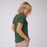 Basic V Neck Tee, Olive