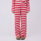 Slip On Jersey Trouser, Red Stripe