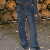 Canyon Fleece Slip On Trouser, Charcoal