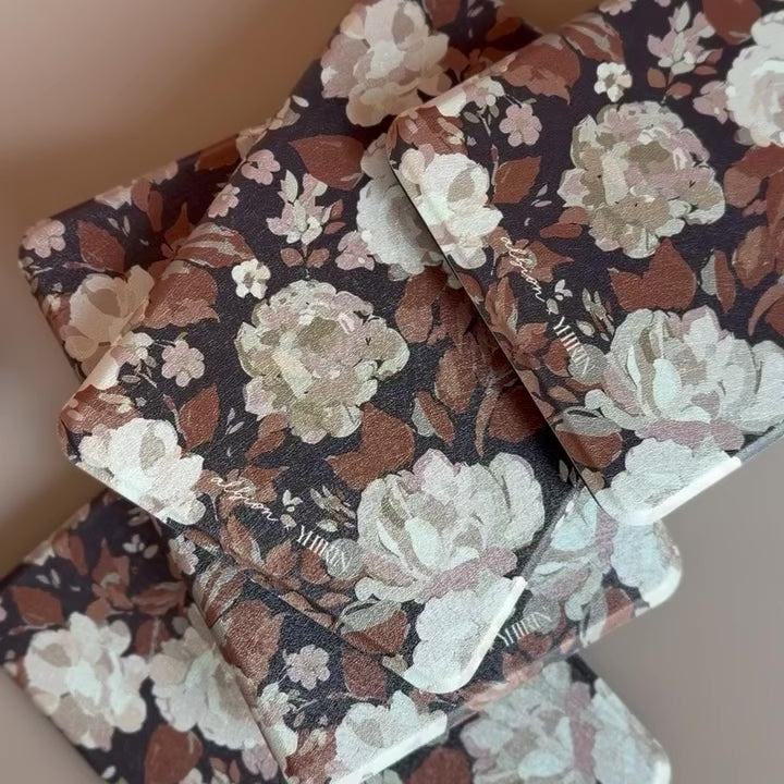 Kindle Cover-Walnut Floral