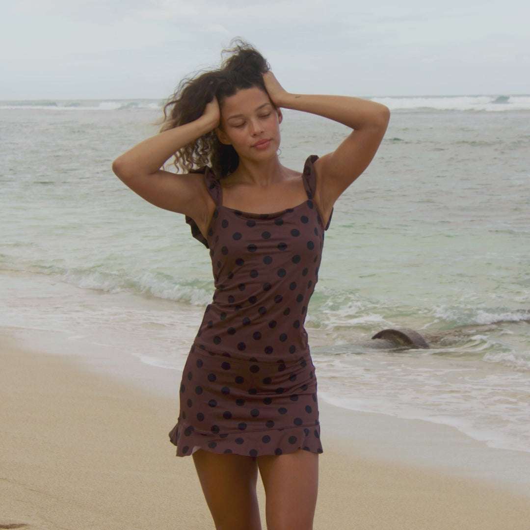 Bella Tankini, Black Cocoa Dot