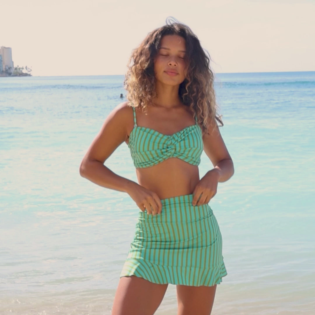 Braid Bandeau, Kiwi Stripe - Albion Fit
