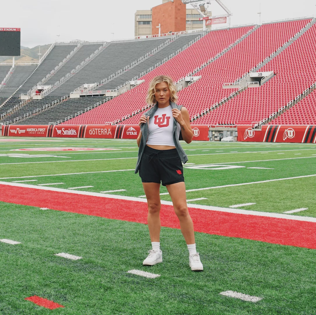 Utah High Neck Tank, White U of U