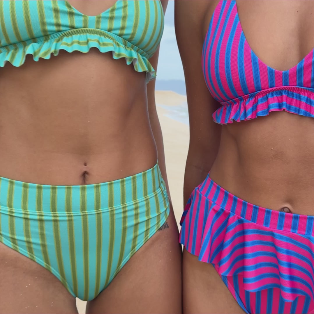 Kiwi Stripe Almost Cheeky Midi Bottoms