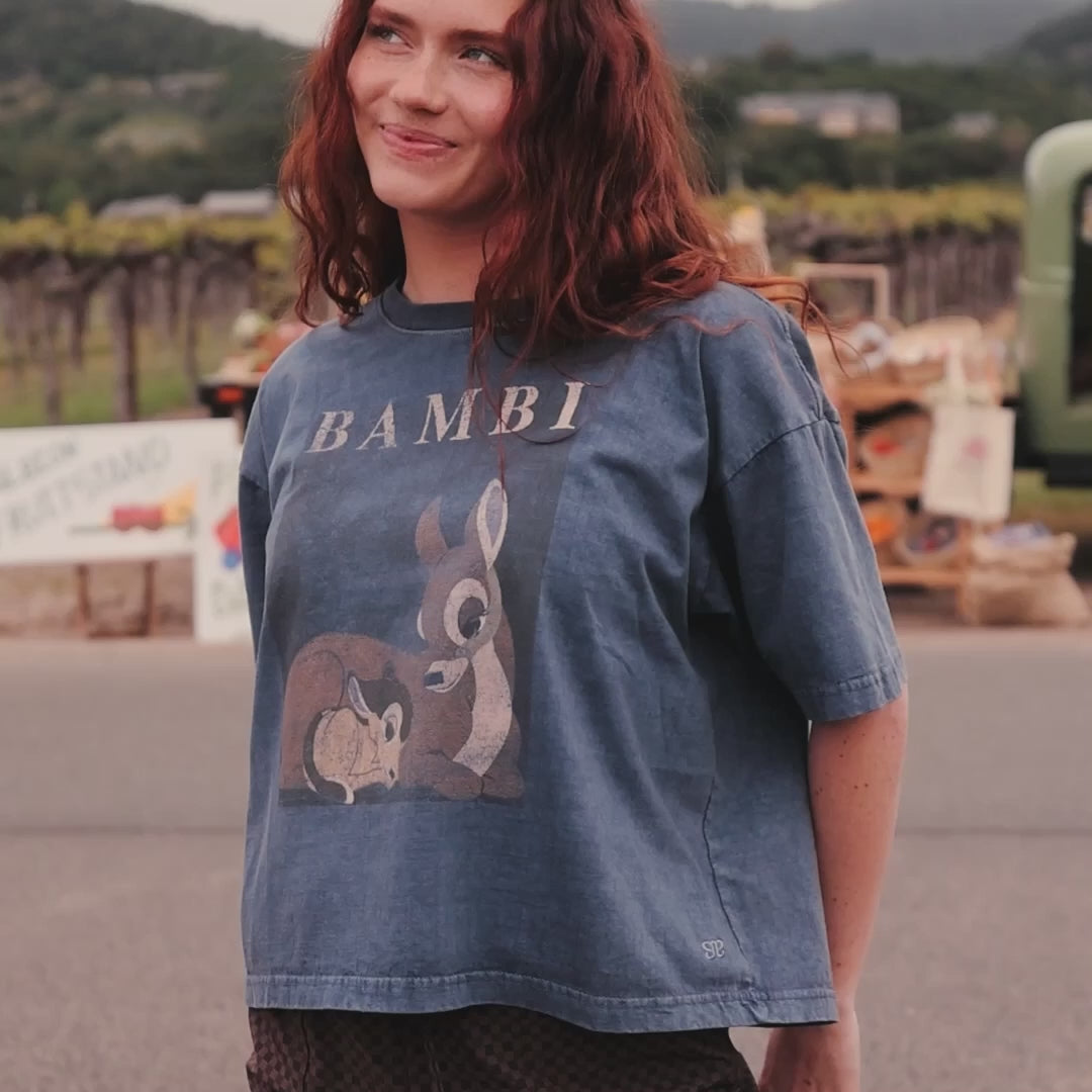 Disney Bambi Oversized Tee, Blue