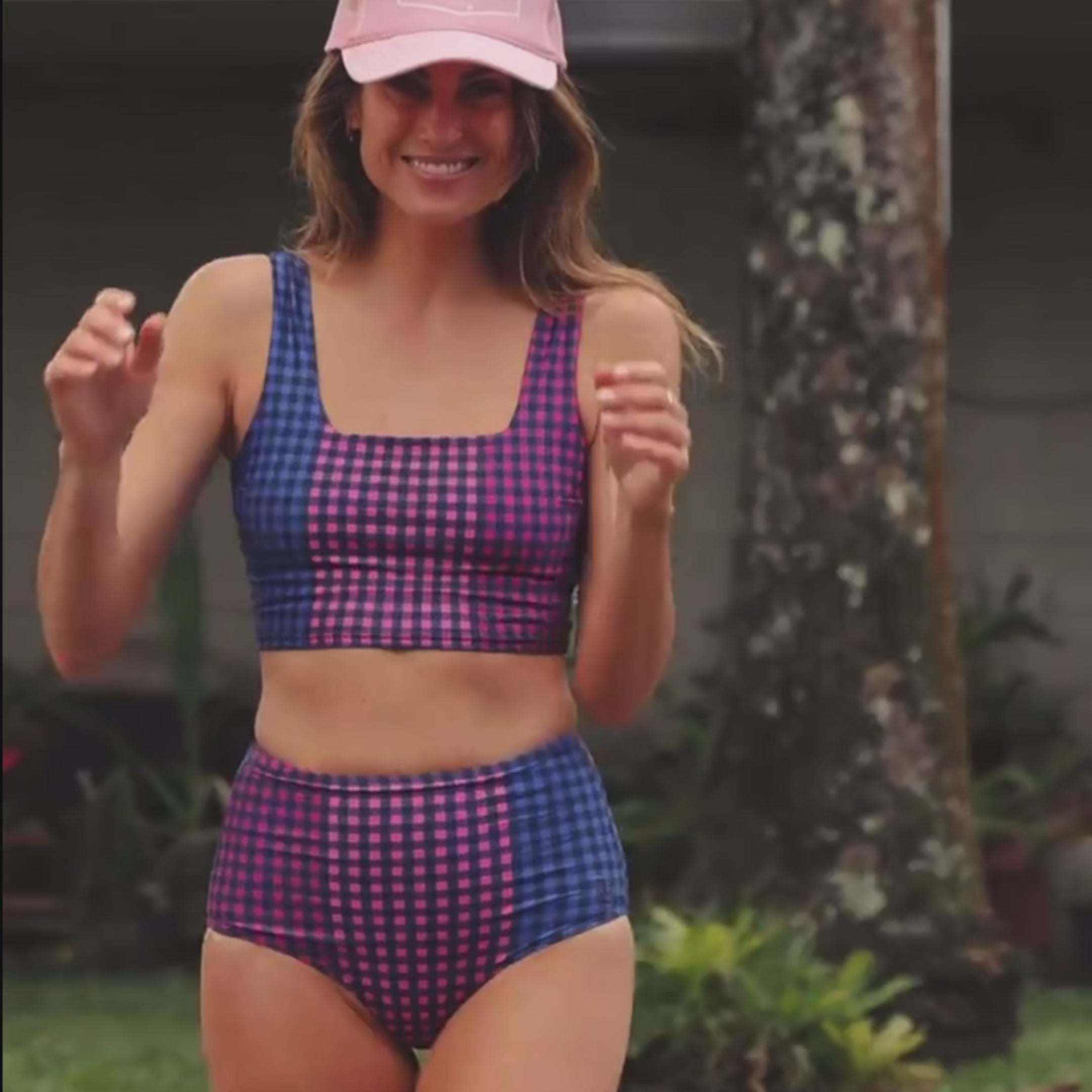 Island Time Sunset Olivia Swim Crop