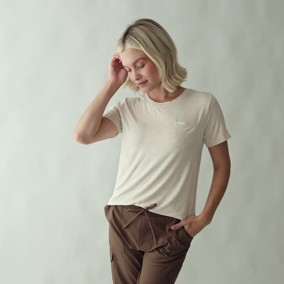 Basic Tee, Oatmeal