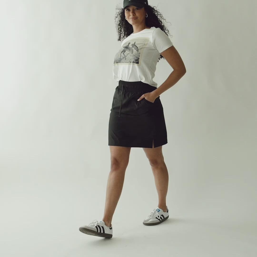 The Away Skirt, Black - Albion Fit