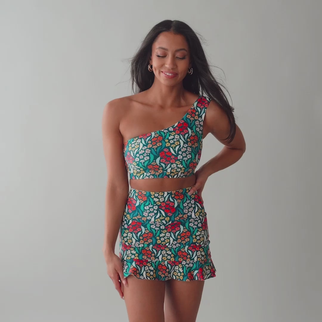 Costa Floral Icon Swim Crop