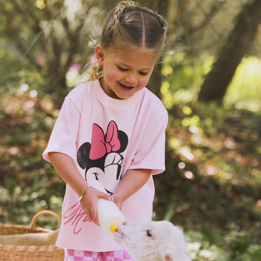 Mini Disney Minnie Mouse Perfect Tee, Pink