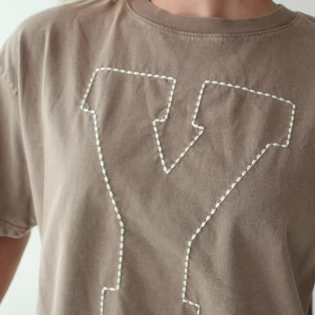 BYU Perfect Oversized Tee, Brown - Y