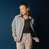 Dagny Houndstooth Bomber