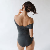 The Midnight Dash Off Shoulder One-Piece Swimsuit