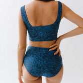 Mykonos Navy Olivia Swim Crop