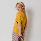 Boxy Tee, Mustard