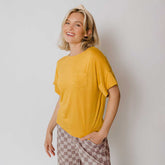 Boxy Tee, Mustard